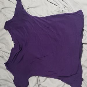 Like new purple cold shoulder tee